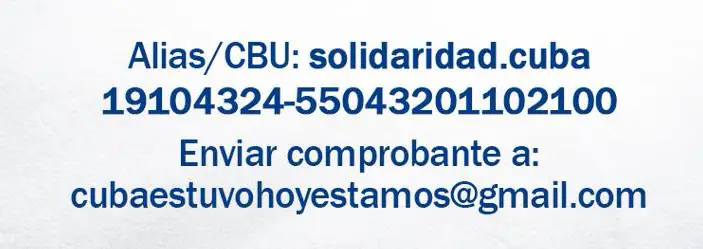 Campaña Cuba-donaciones